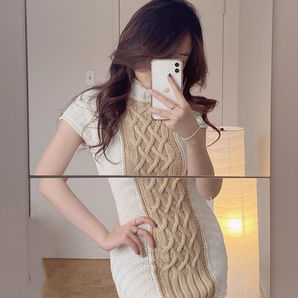 Somedays Lovin’Bonnie Cable Knit Sweater Dress - Picture 2 of 6